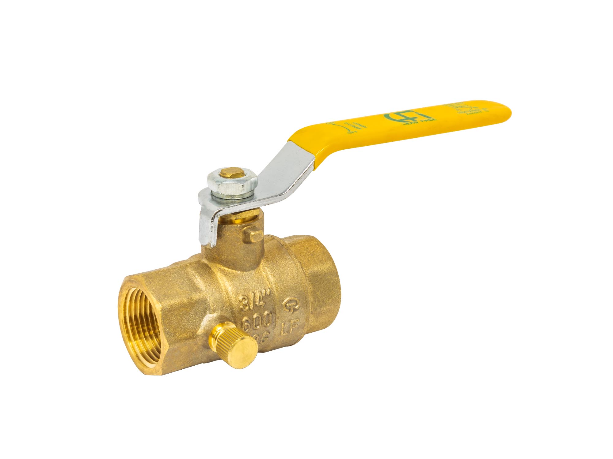 LEAD FREE IPS BALL VALVE WITH DRAIN Copperfit