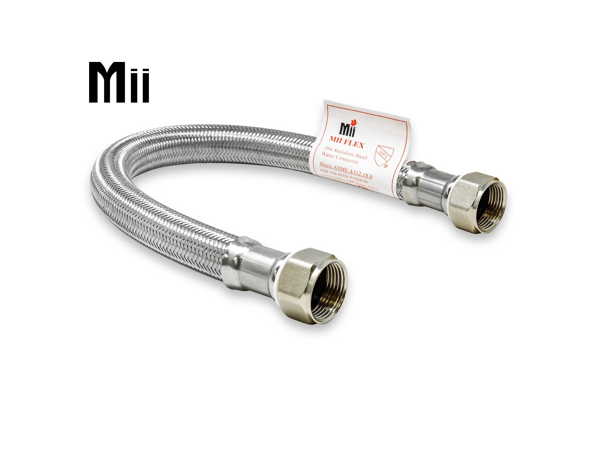 SS BRAIDED WATER HEATER CONNECTOR (FIP) Copperfit